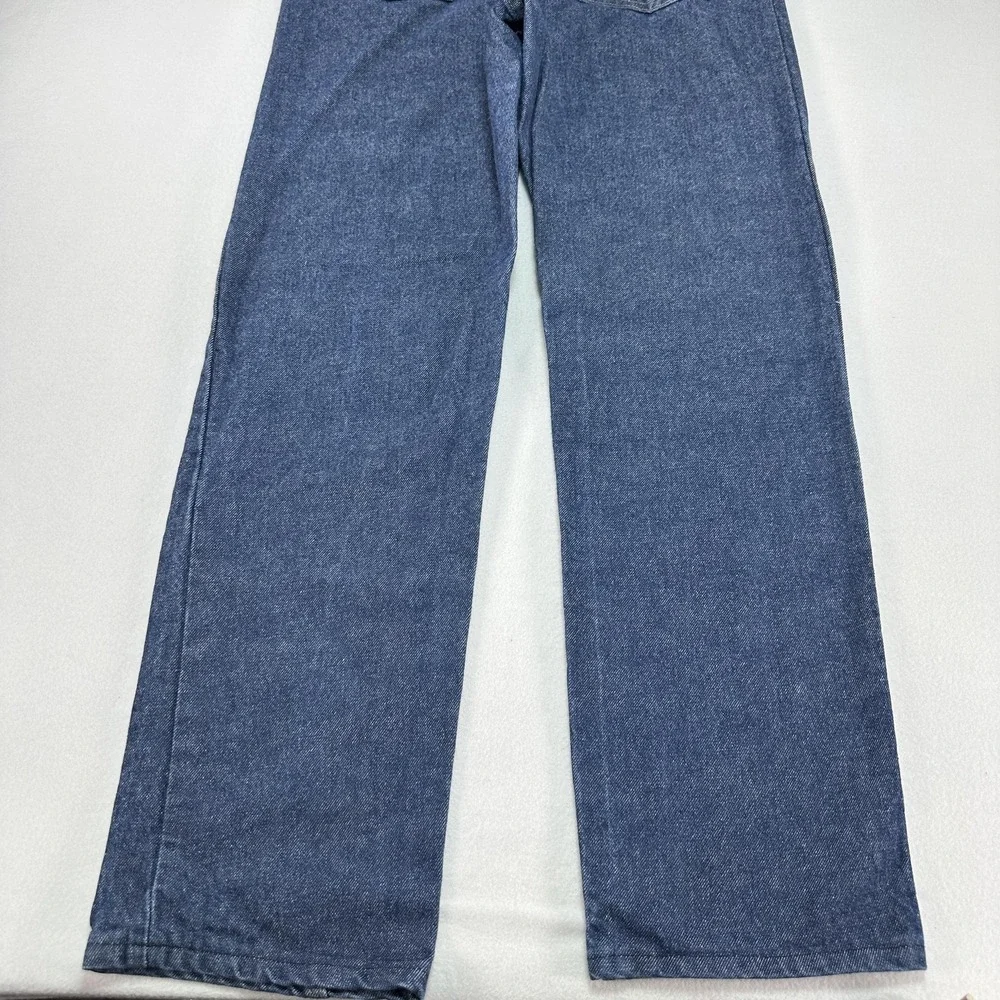 Bulwark FR Jeans Mens 38x34 Blue Relaxed Fit Straight Flame Resistant Denim Work